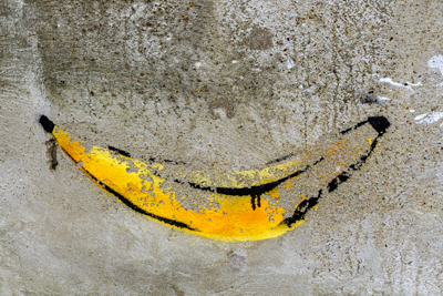 Whitehall Park banana graffiti